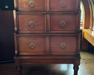 Maitland-Smith Step-Back File Cabinet.