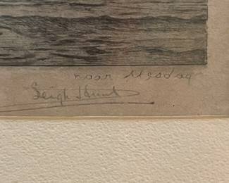 Pencil. Signed By Artist. Photo 2 of 2.