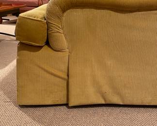 Lee Industries Wide-Whale Corduroy Upholstered Sofa. Measures 84" W x 38" D. Photo 3 of 4.