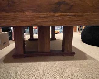 Vintage Pool Table. Measures 56" W x 8' 4" ; Felt Surface Is 7' 5" L x 45" W. Photo 4 of 4.