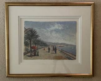 Huges Claude Pissarro. Pastel on Paper. Signed by Artist. Photo 1 of 2.