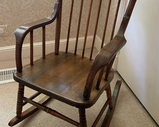 Antique Child's Rocking Chair.