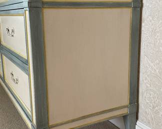 Vintage Baker Furniture 9-Drawer Chest of Drawers. Measures 67" W x 19" D x 32" H. Photo 4 of 4.