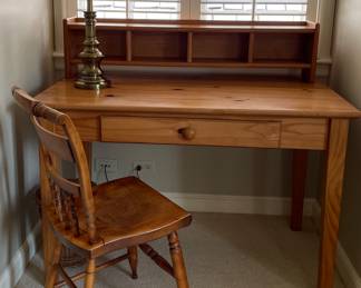 Pine Desk & Chair Set.