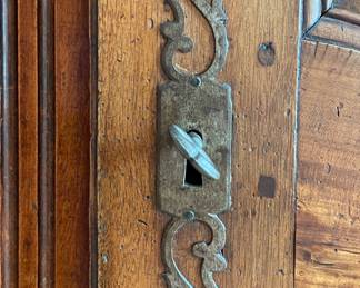 Antique French Provincial Armoire with Brass Hardware. Measures 50" W x 23" D x 87" H. Photo 2 of 5.