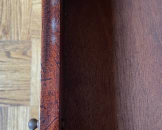 Mahogany Side Table with Drawer & Shelf. Photo 4 of 5.