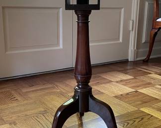 Antique Flip-Top Pie Crust Table with "Bird Cage." Measures 22" D x 27" H. Photo 1 of 4.