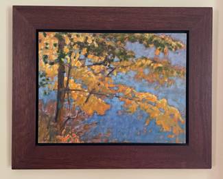Rick Stevens. Oil on Canvas. Signed By Artist. Measures 14" x 11.25" without Frame.