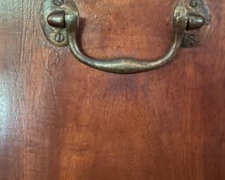 Antique Side Table with Drawer. Measures 23" W x 18" D x 28.5" H. Photo 3 of 5.