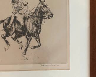 "Warming Up," Diana Thorne. Original Pencil. Edition 250. 1938. Photo 3 of 3.