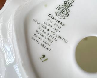 Royal Doulton Clarissa Figurine. Photo 2 of 2.