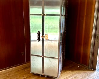 Restoration Hardware Mayfair Steamer Trunk Secretary