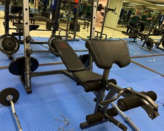 Marcy Diamond Elite Olymic Weight Bench with Preacher Curl Pad and Leg Developer