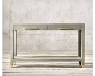 Restoration Hardware Graydon Shagreen 2 Drawer Consol Table.  We have two.