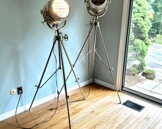 Restoration Hardware 70" Nautical Style Floor Lamps