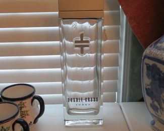 DOUBLE CROSS VODKA BOTTLE.