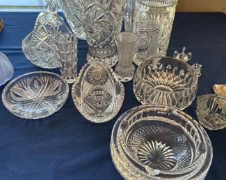 LOTS OF CRYSTAL ITEMS.