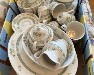 50 PLUS PIECES ROYAL DOULTON TONKIN PATTERN.