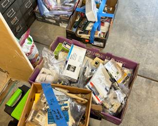 A GARAGE FULL OF TOOLS, HARDWARE AND ALL KINDS OF GOODIES.