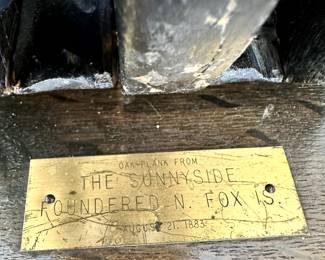 UNIQUE Lamp and side table made from wood of a Great Lakes SHIPWRECK THE SUNNYSIDE!