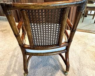 A beautiful MCM (Mid Century Modern 1940's - 1960's) Bamboo Dining Room Table and Chairs Set! VERY NICE! 