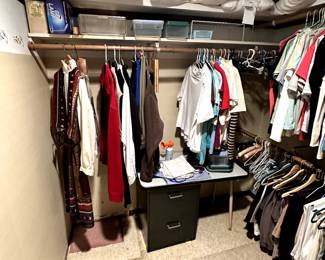 More GREAT woman's clothing and linens! Shoes too! Cute MCM desk on the bottom! 