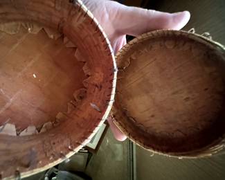 Vintage 1960's American Indian Quill Box with Moose. Birchbark, sweet grass! 