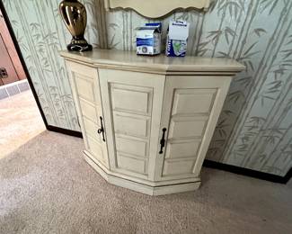 TWO PIECE entrance way set! White washed! 