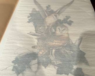 Beautiful signed Barn Owl Print! Roger Tory Peterson 1975!