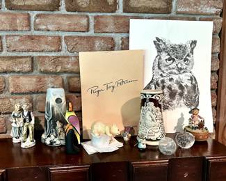 Some great collectibles can be found throughout the house!