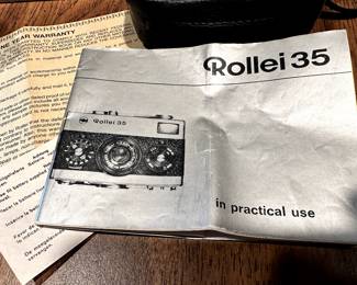 Super nice ROLLEI 35T 35MM camera. Original box, case, additional lenses, and instructions!