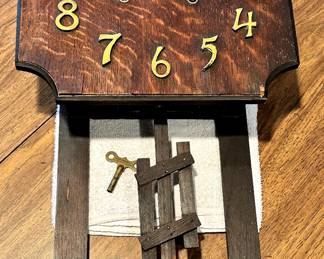 Antique Large Wm L Gilbert Mission Oak Arts & Crafts Wall Clock! FANTASTIC!