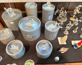 Swarovski Crystal Animals with boxes! Pewter figurines and other great collectibles! 
