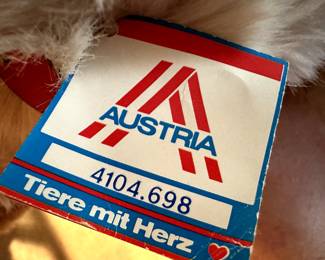 Australian Softi-Ollie stuffed Bear! MINT with original 1983 receipt! 