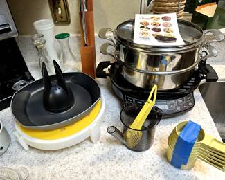 Kitchenwares galore! NuWave Cooker! 
