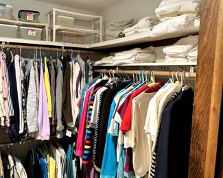 A CLOSET full of lovely clothes! Linens!