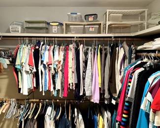 A CLOSET full of lovely clothes! Linens!