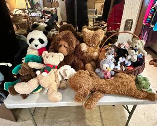 Stuffed animals and beanie babies! 