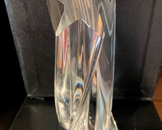 Stuben "Shining Star" crystal paperweight figure