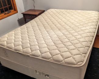 Full size mattress, box spring & frame
