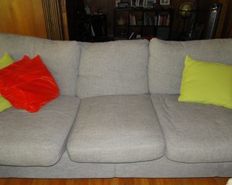Great overstuffed large sofa, for any new apartment, den, lower level, or dorm room