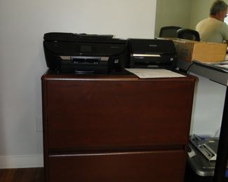 Large two drawer filing cabinet, and office equipment too