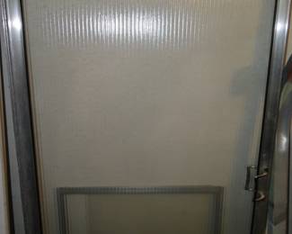 Sliding shower door, just add shower