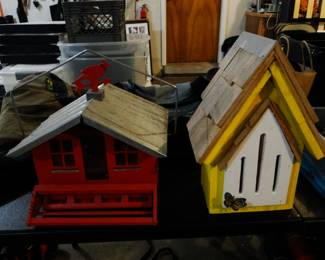 Fun and whimsical birdhouses too