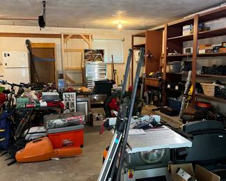 The garage is packed with everything!!