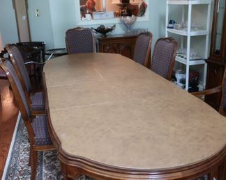 table  showing  pads