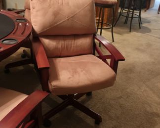 view  of  game  table  chair