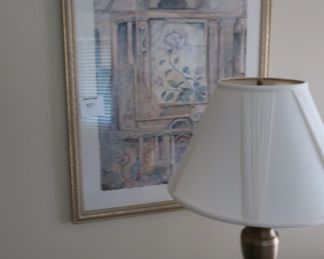 picture,  floor  lamp