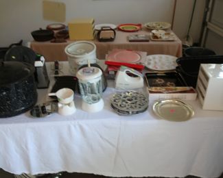 misc  kitchen  and other  items  in  garage