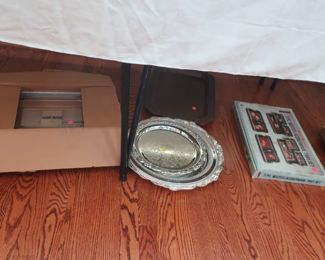 silver plate  and  other  decor